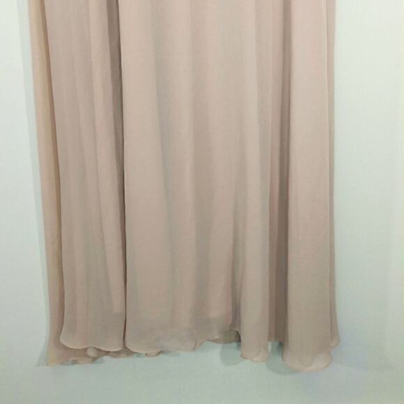 Birdy Grey Spence Taupe Chiffon Convertible Dress Bridesmaid Prom SMALL NWT - Picture 6 of 14